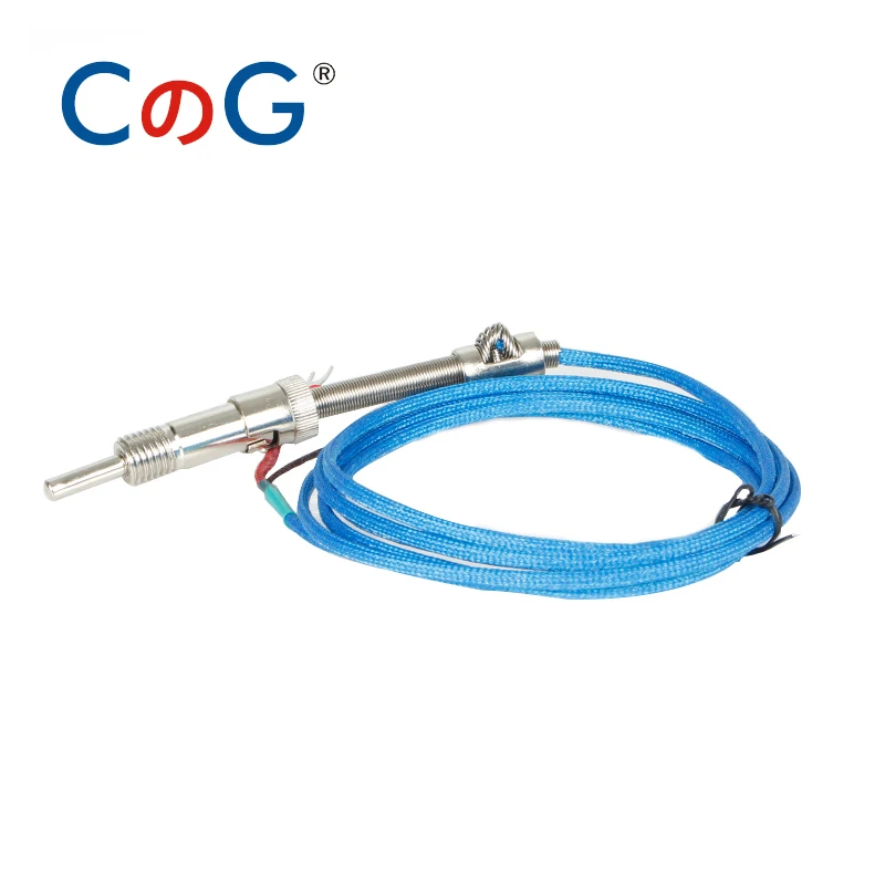 CG WRNT-01 Bayonet M12 K J Type 1m 2m 3m 4m 5m Compression Spring Thermocouple Temperature Sensor for Temperature Controller