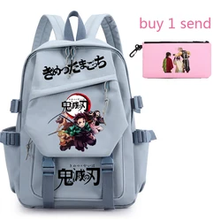 Demon Slayer plecak na laptopa przed kradzieżą boy girl school bag