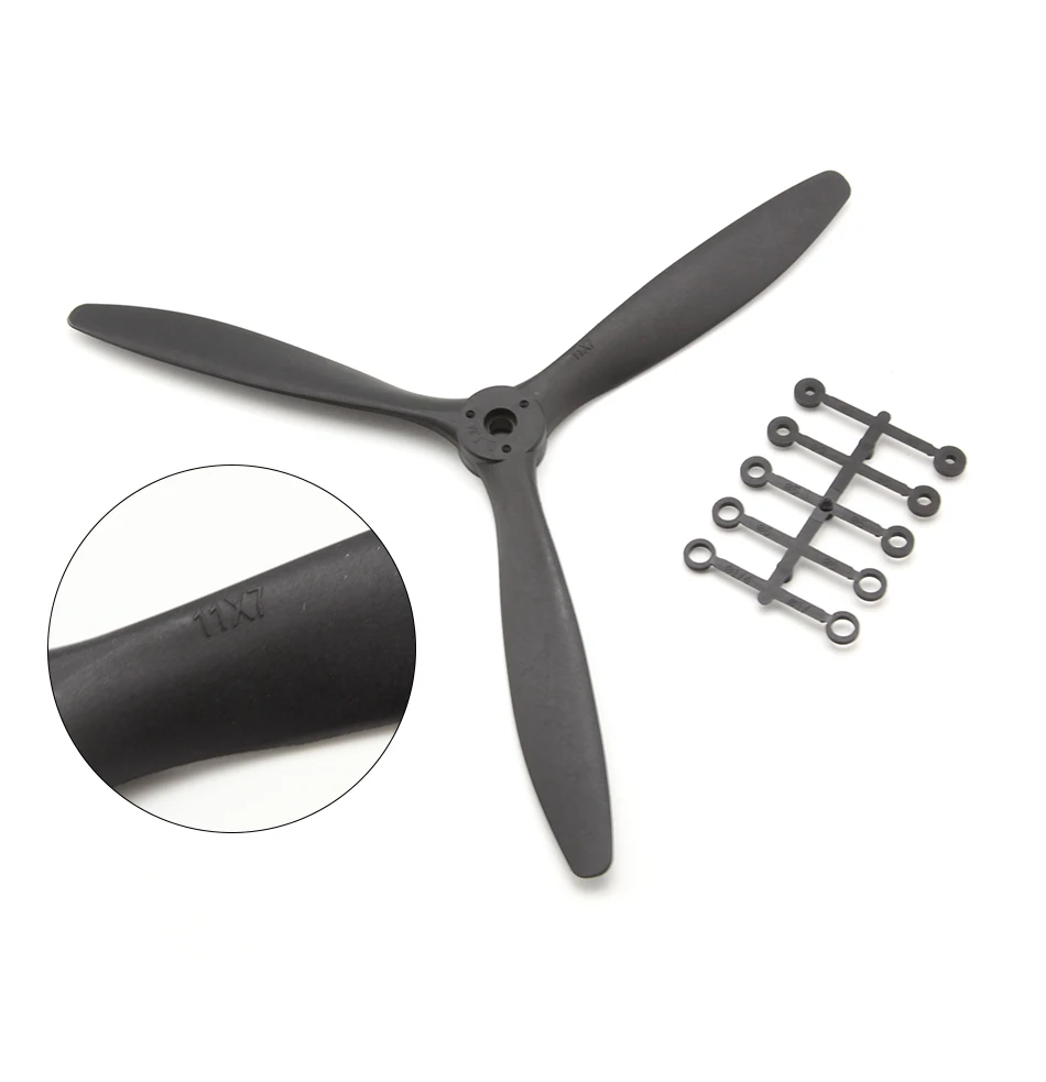 QTmodel Drone Propellers 8060 9060 1060 1170 1380 inch Efficient 3 Blades Propeller Spinner for RC Models