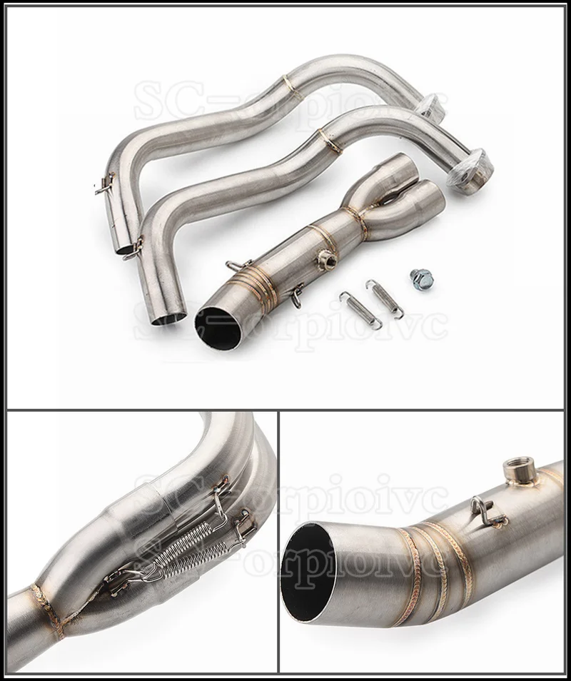 Full Exhaust System Yoshimura R77 Carbon Muffler Escape Moto Slip on Link pipe For Yamaha MT-07 FZ-07 TRACER 700 MT07 FZ07 2020