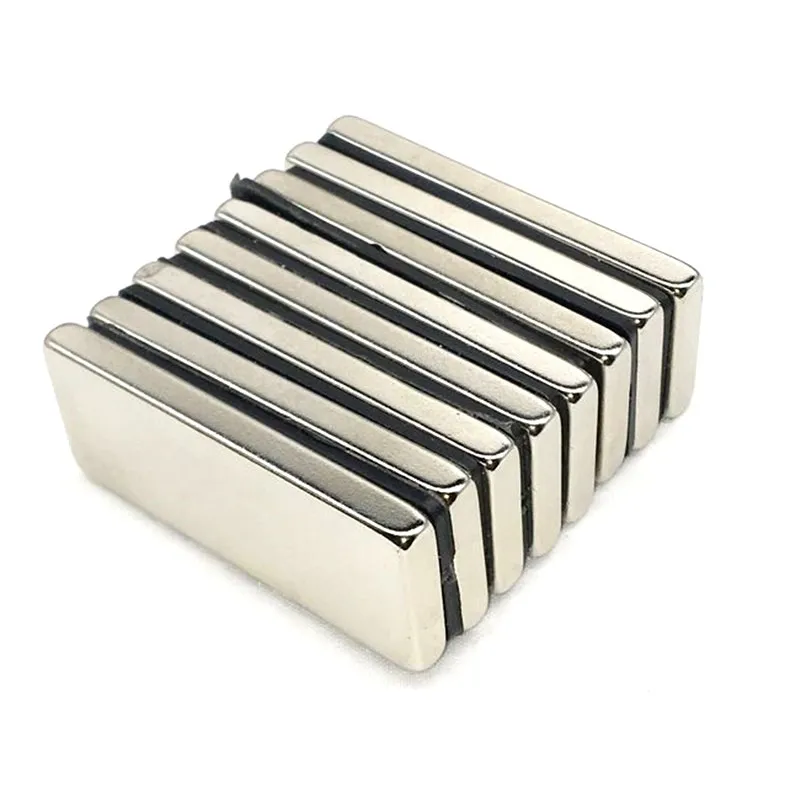5/10/20PCS 50x20x5 Potente Quadrate Magneti 50mmX20mm Magnete Al Neodimio 50x20x5 millimetri Forte magnete di NdFeB Magnetico Permanente 50*20*5