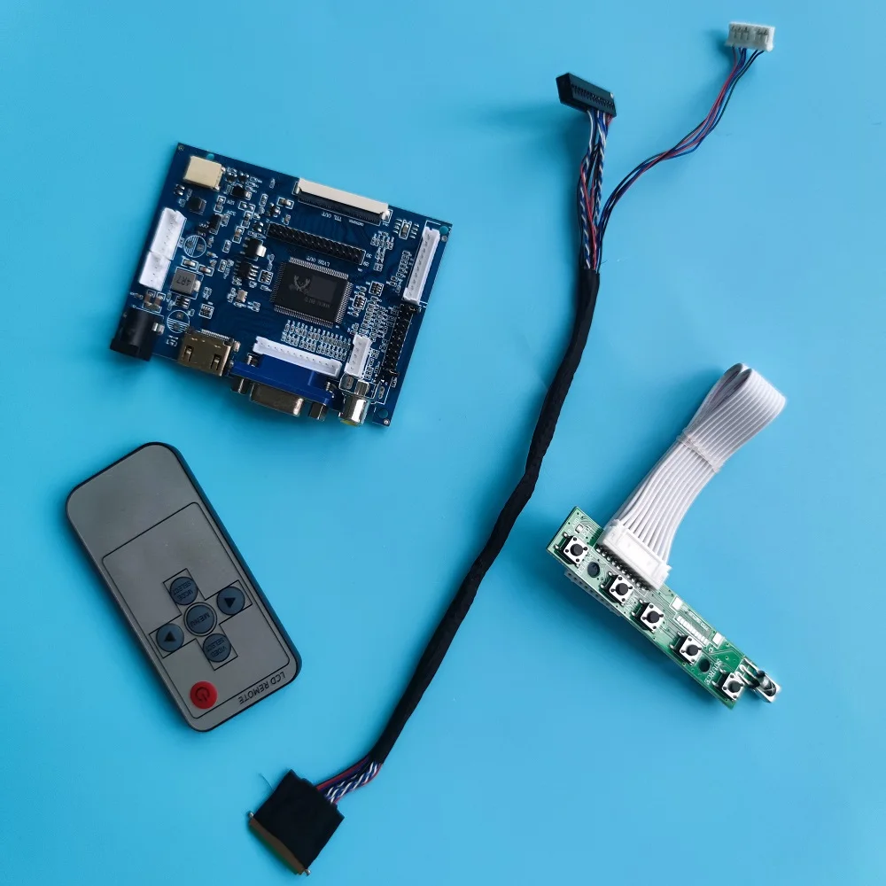 kit Work for A089SW01 V0 A089SW01 V1 1024x600 2AV LCD driver panel LED HDMI-compatible VGA AV Controller Board remote display