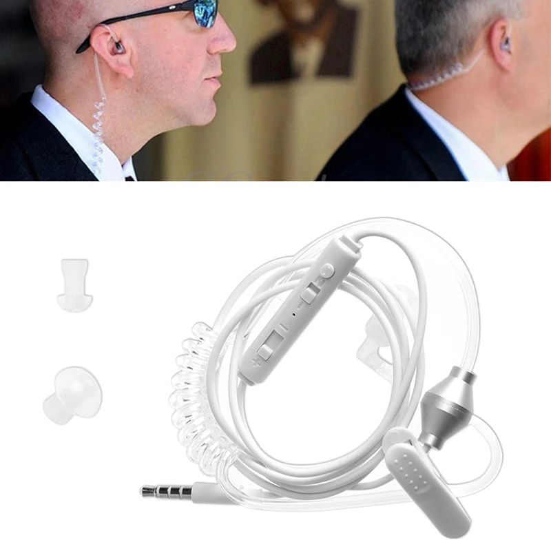 2021 New 3.5mm In-Ear Anti-Radiation Earphone Air Spring Duct With Mic For Smart Phone