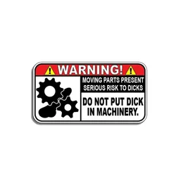 The Hottest Engineering Vehicle Warning Sign Car Sticker Waterproof Cover Scratches Motorcycle Window Sticker PVC 10.4cm X 5.5cm