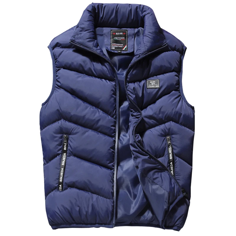 

Male's Vest Winter Fashion Casual Cotton-Padded Five Colors Men Waistcoat Warm Thick Vest Stock Cheap Price 1807