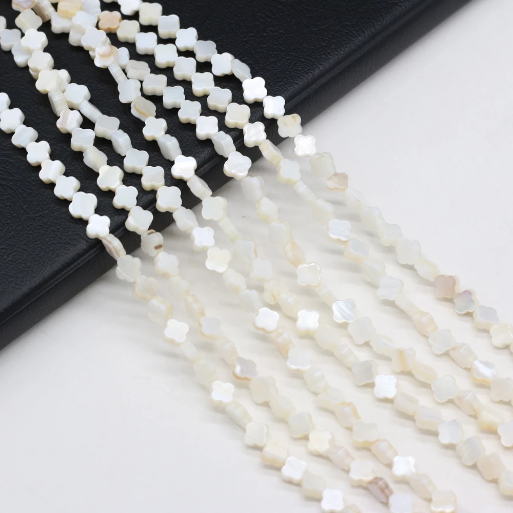 Natural shell bead mother of pearl fiower shape loose spacer shell beaded for jewelry making DIY necklace bracelet accessories