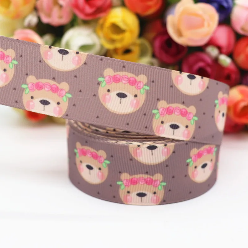 10 Yards 1'' 25MM Ripsband mit Tiermotiven für Haarschleifen, DIY-Bastelmaterial Y19122403 – Detail 4