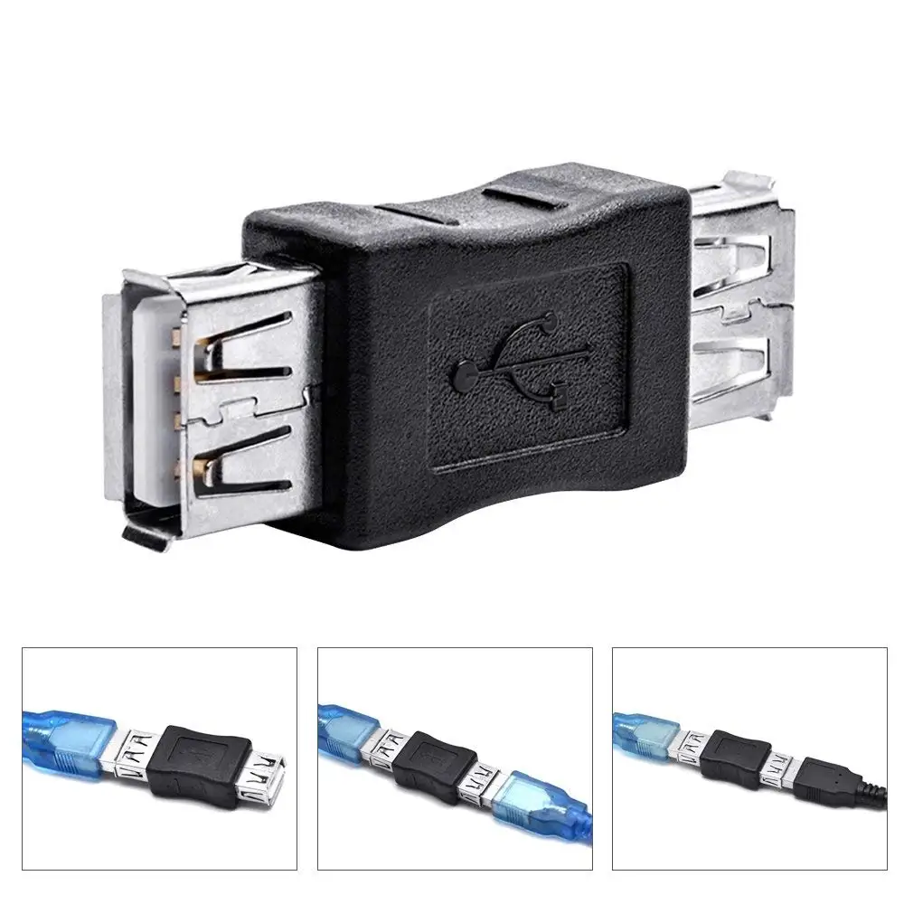1 Piece USB 2.0 Extender Female to Female Cord Adapter Data Cable 2.0 Extender Cord for PC TV USB usb micro sd adapter