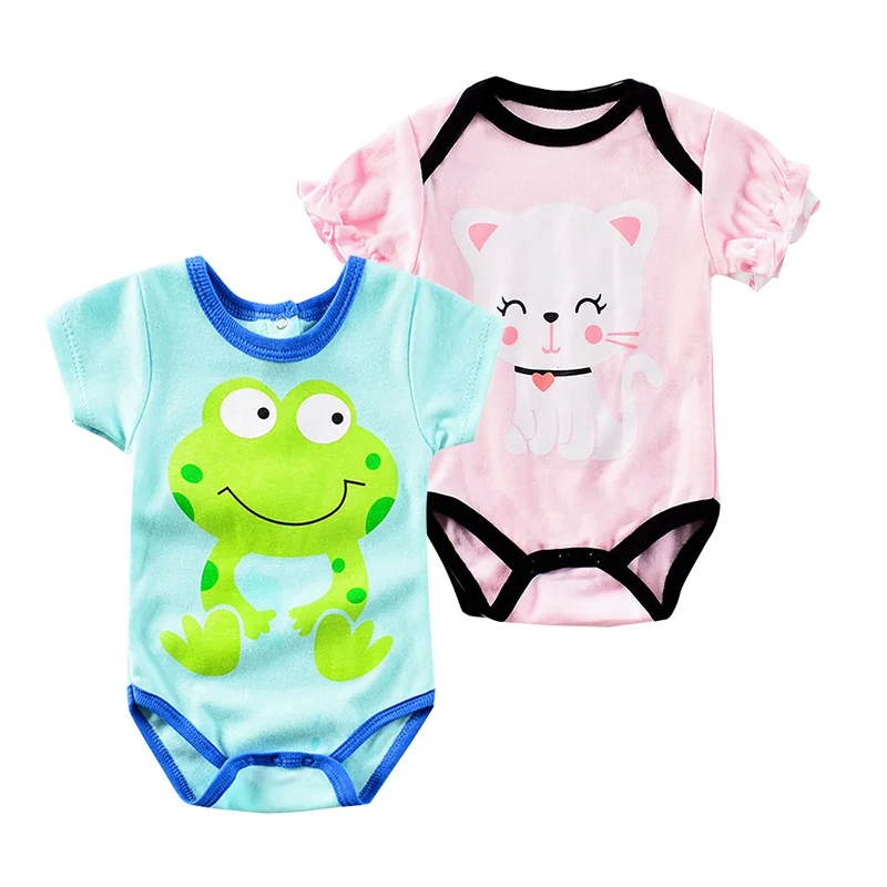 

Baby Rompers Girl Boy Cotton Cute Cartoon Giraffe Frog Cat Animal Print Ruffle Romper Ropa Bebe Toddler Newborn Unisex Jumpsuit