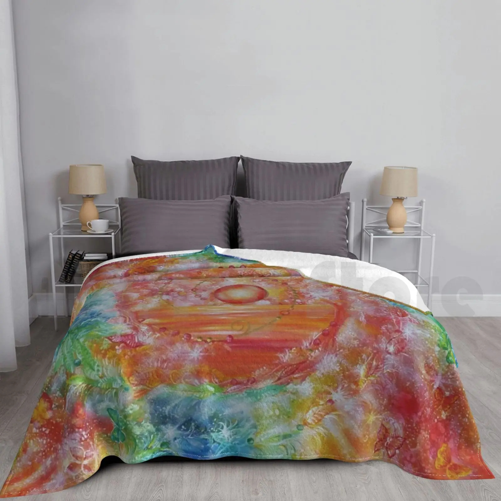 

The World 1 Blanket Fashion Custom 1928 World Magic Amazing Natural Buterfly Light Esoteric