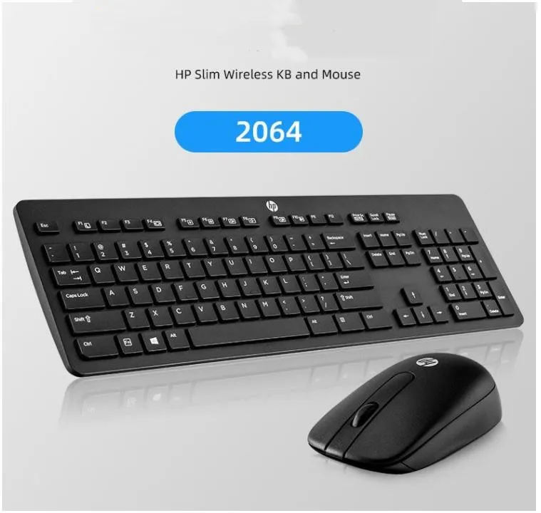 

Оригинальная Лазерная беспроводная клавиатура и мышь sk2064 для HP Business keyboard t6l04сбор, Business T6L04UT # ABA, тонкая беспроводная клавиатура