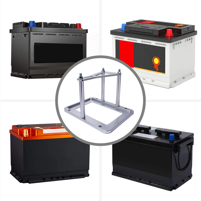 Universal Billet Battery Tray Hold Down Red Yellow Blue Top 34 34/78 D34 D34/78 34M D34M Aluminum Battery Box