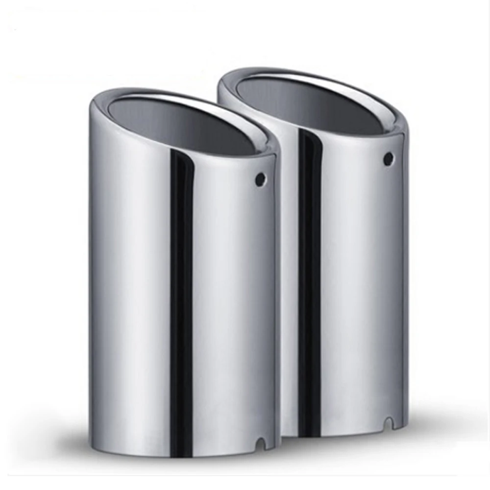 2-teiliges Set Verchromte Edelstahl-Auspuffendrohrabdeckungen für Q5/A4/A4L/A3, VW Volkswagen – Detail 10