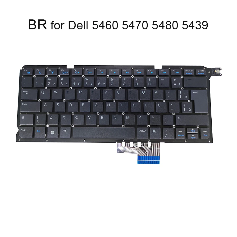 

Клавиатура для бразильских компьютеров Dell Vostro 14 5460 V5460 5470 V5470 5480R V5480 5439 бразильская, подходит для португальских ноутбуков и клавиатур