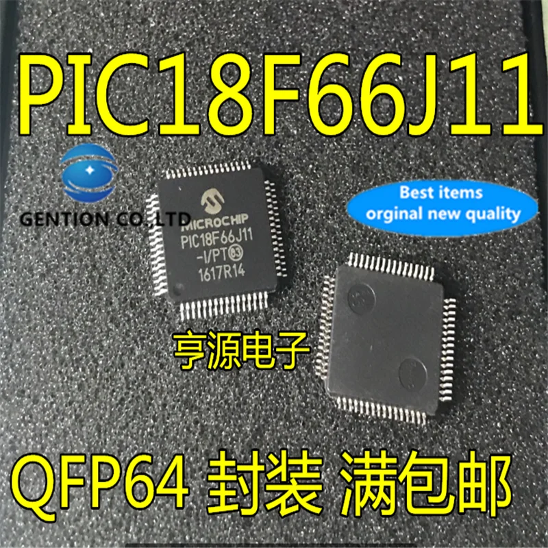 

5Pcs PIC18F66J11 PIC18F66J11-I/PT QFP64 in stock 100% new and original