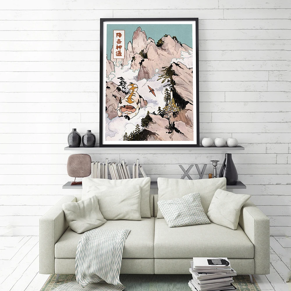 The Last Airbender Poster Japan Portrait Canvas Painting Mural Japanese Retro Picture Vintage Wall Bedroom Home Decoration