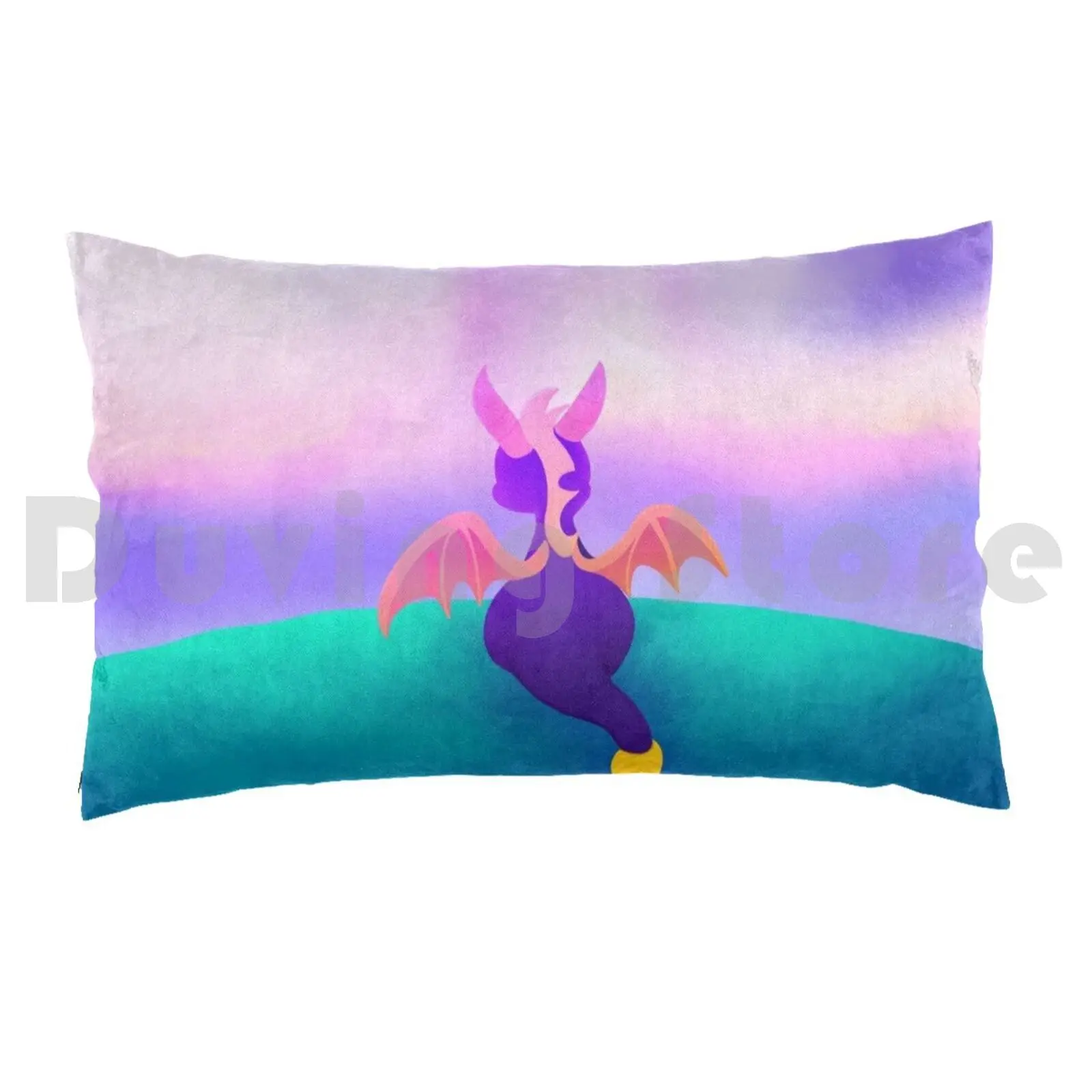 Artisan World Pillow Case Printed 50x75 Spyro Dragon Gaming Dragon Spyro For Boys For Girls For Men For Women