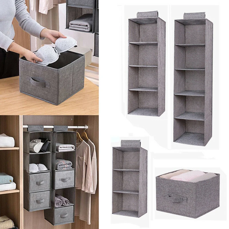 

Wardrobe Hanging Storage Bag Interlayer Drawer Type Clothes Hangers Holder Portable Organizer Hanging Closet Organizer New