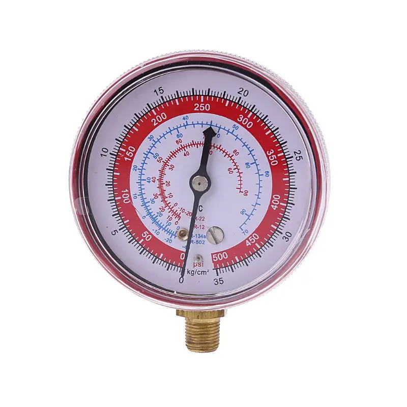 Red Air Conditioner R404/R134A/R22 Refrigerant High Pressure Gauge PSI KPA