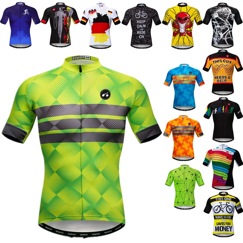 

Weimostar 2023 Cycling Jersey Men Short Sleeve Bicycle Shirt Quick Dry Road MTB Bike Jersey Racing Spor Cycling Clothing Maillot