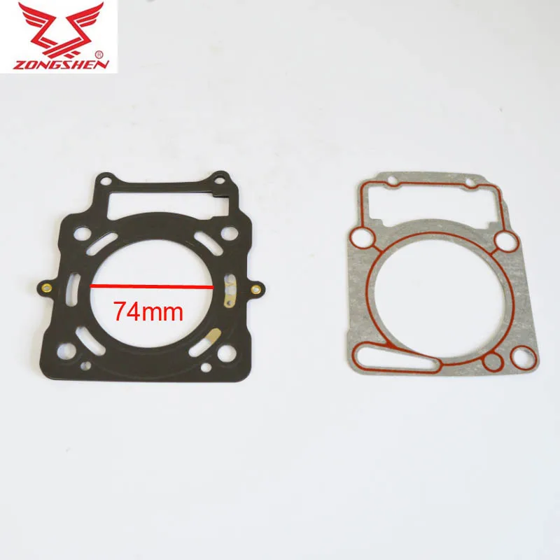 zongshen CBS250 CBS300 300cc engine gasket motorcycle bike cylinder gasket 74mm ZS174MM  250cc 70mm XGJ300R