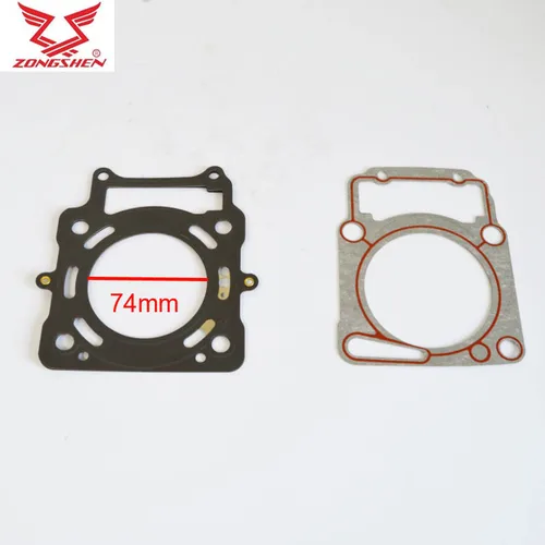 Imagen 2 del producto Junta de motor zongshen CBS250 CBS300 300cc junta de cilindro de bicicleta de motocicleta 74mm ZS174MM 250cc 70mm XGJ300R