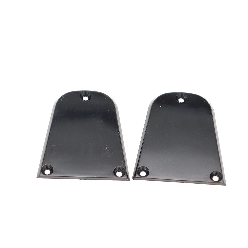 2Pcs NEW Black Plated Plastic Guitar Truss Rod Cover, 3-hole Black