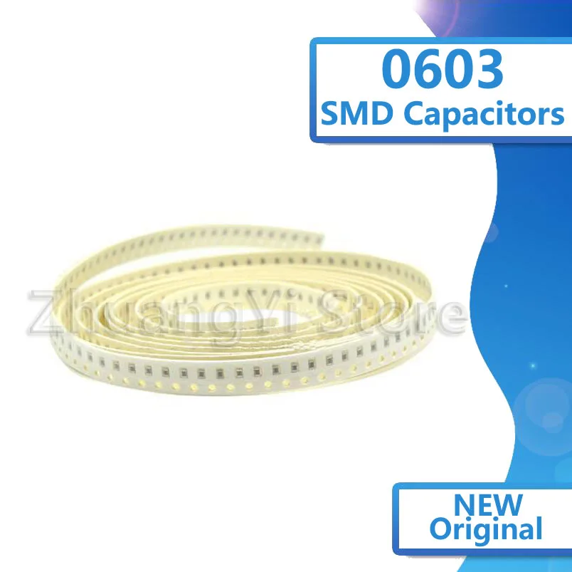 

1Reel 2000pcs 0603 smd capacitor ceramic 1PF-82UF 100PF 150PF 180PF 220PF 330PF 470PF 510PF 680PF new original