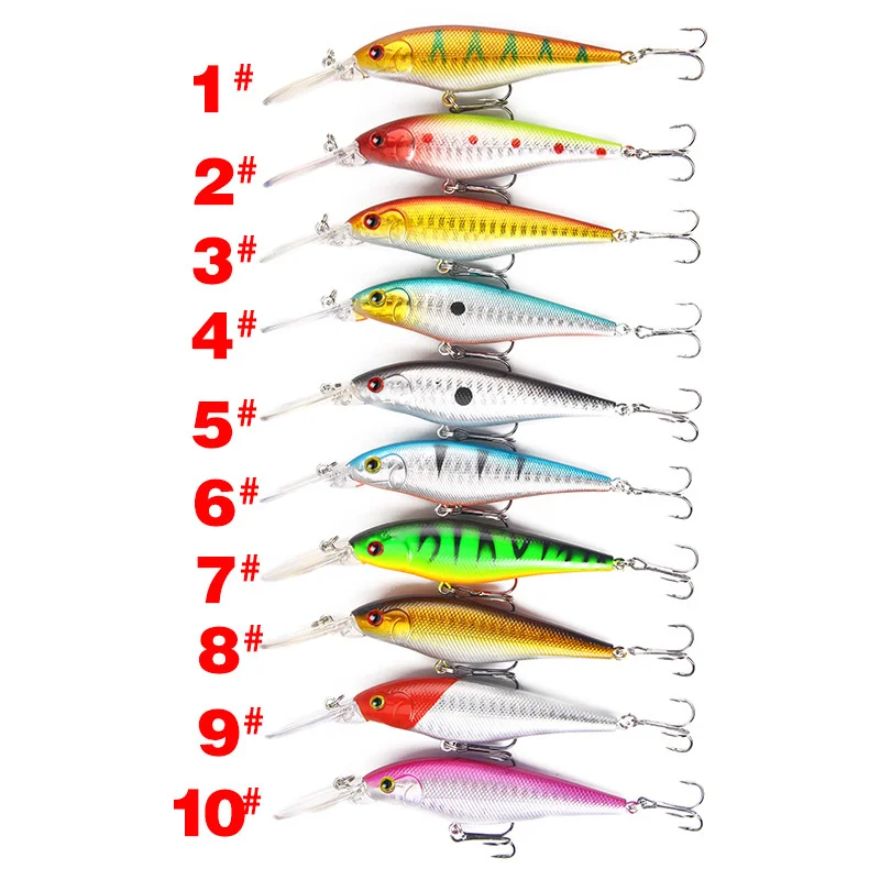 Fishing Accessories Lures Minnow Isca Artificial Weights 9.5g 11cm Baits Depth 0.5-1.5m Wobblers Pesca For Pike Articulos Leurre