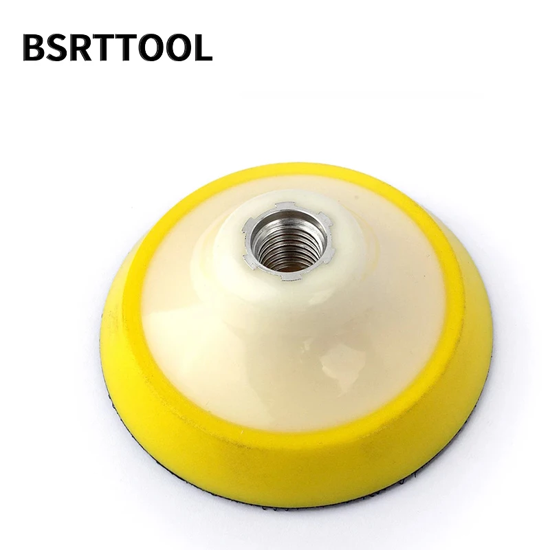 BSRTTOOL 세차 플레이트 백킹 패드, 연마 스폰지 패드, 4 인치 스레드, M14 5/8-11, 2 개