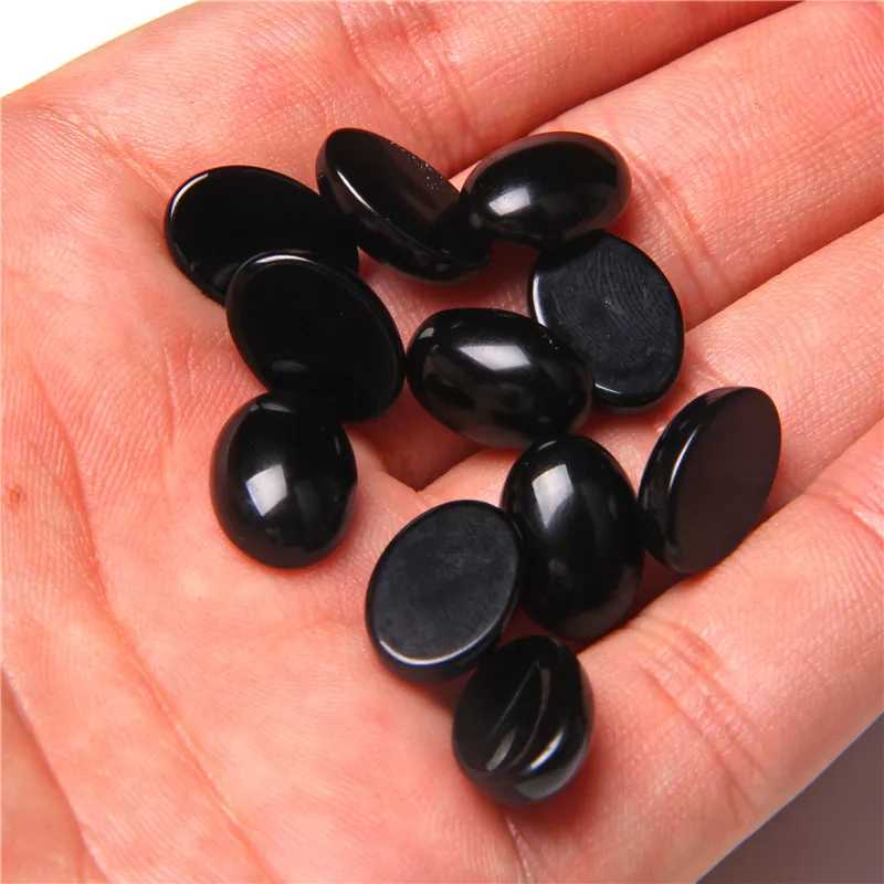 10pcs/lot Natural Stone Cabochon 8-25MM Tiger Eye Agat Oval Cameo Fit DIY Ring Earring Bracelet Necklace Making Jewelry Finding