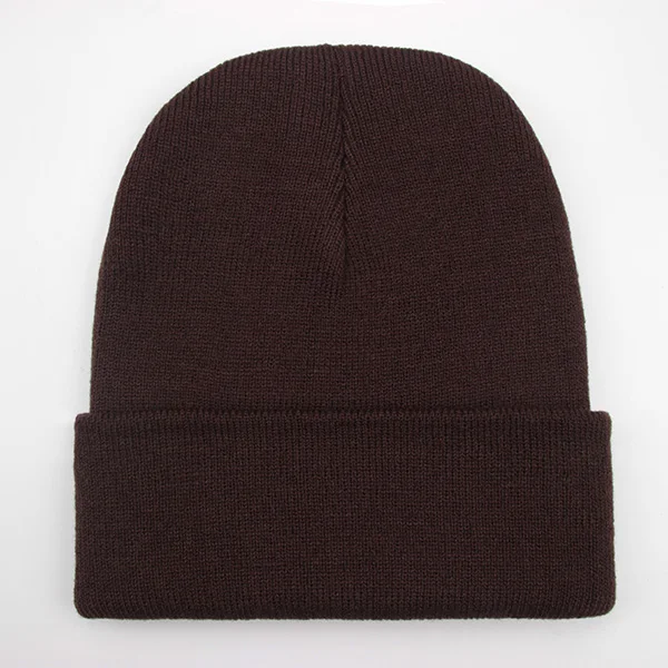 Solid Unisex Beanie Autumn Winter Wool Blends Soft Warm Knitted Cap Men Women SkullCap Hats Gorro Ski Caps 24 Colors Beanies, image 14
