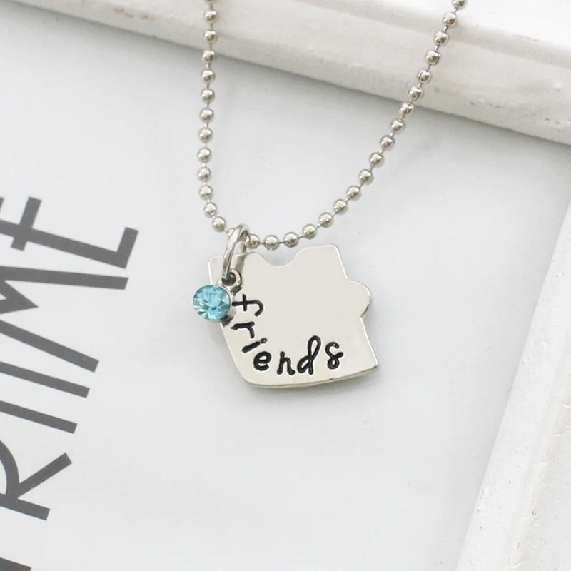3Pcs/Set Letters Best Friends Forever Friendship Necklace Undertale Colors Rhinestone BFF Friendships Chokers 2023 Gifts