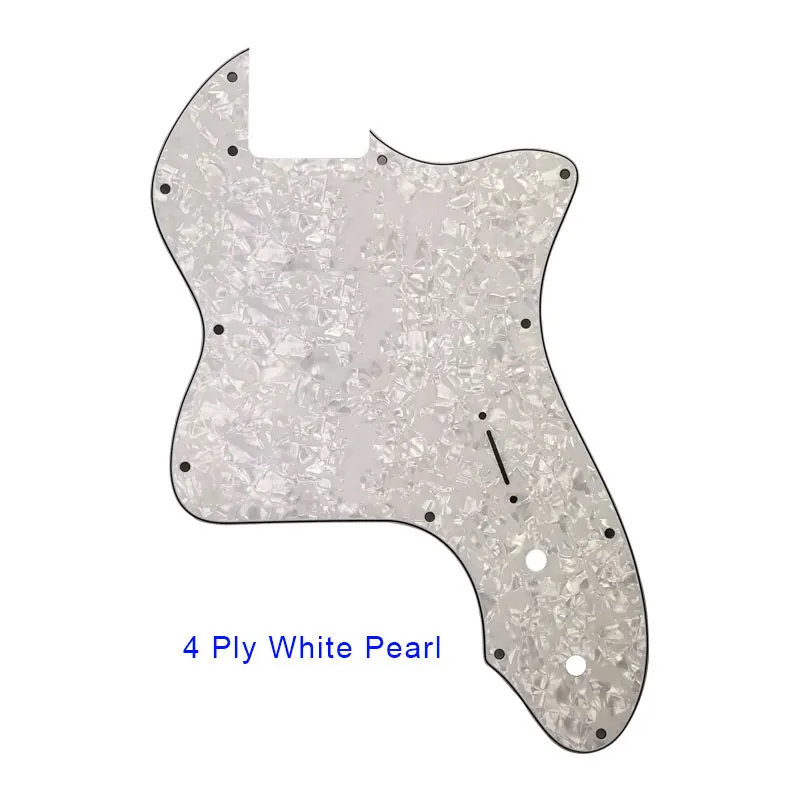 Feiman Guitar Parts - For US FD DIY Classic Series\'72 Thinline Tele Telecaster Guitar Pickguard Without Pickup Scratch Plate