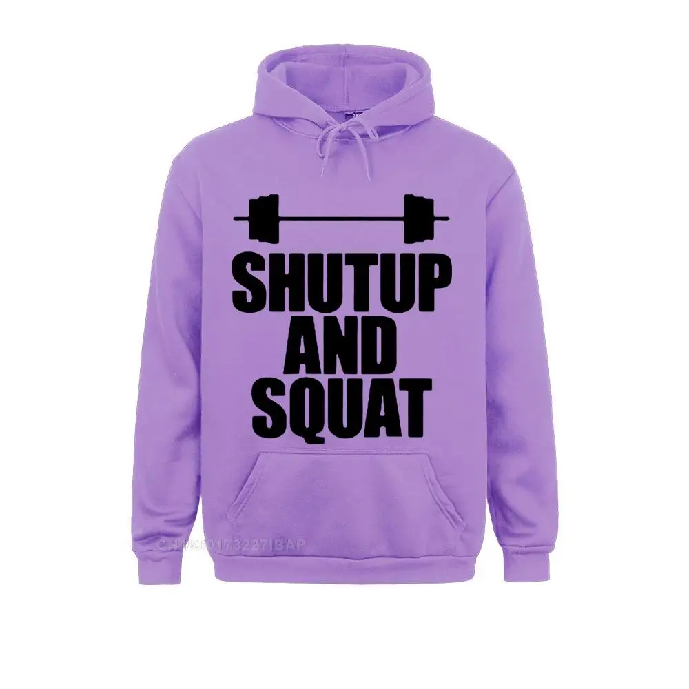 Men Shut Up And Squat Men's Sportswear Cotton Fall Casual Kawaii Harajuku Hoodies Male Tops Jacket High Quality