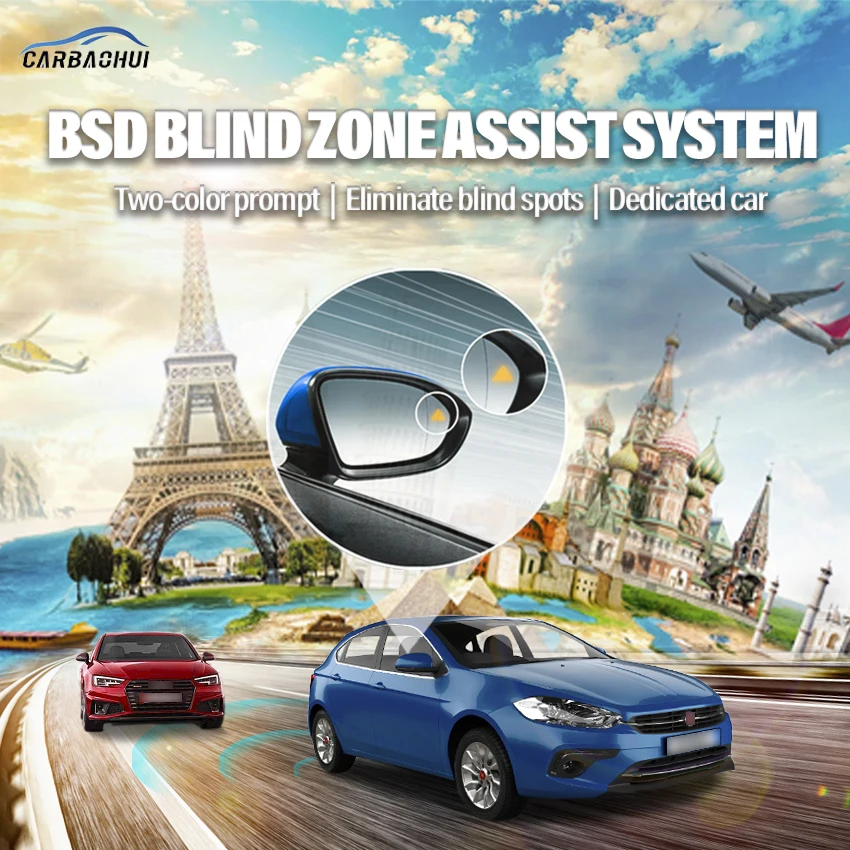 Millimeter Wave Radar blind spot detection system BSD BSA BSM Monitoring Change Lane Parking assist For Fiat Ottimo 2014-2021