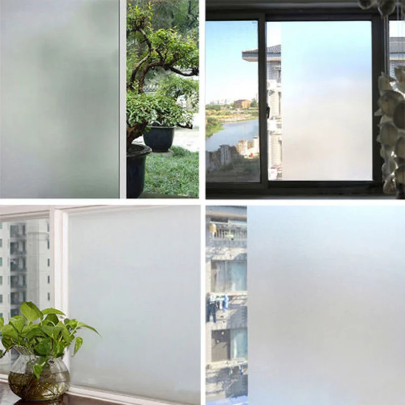 Matte Window Film Glass Decorative Uv Window Sticker Privacy Frosted Self Adhesive Film Window Decal Glass Home Door 45*100cm