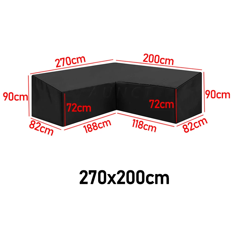 15 Maten Corner Outdoor Sofa Cover Tuin Rotan Hoek Meubilair V Vorm L Shapewaterproof Sofa Beschermen Set Dust Covers