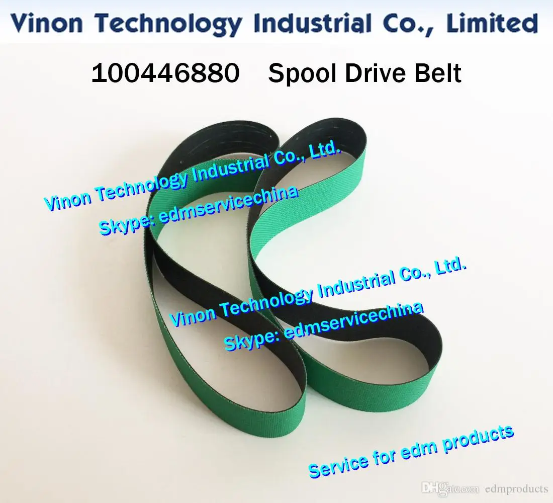 (2pcs) 100446880 edm Spool Drive Belt 0.7x20x400mm for ROBOFIL 190,290,300,310 wire cut edm spare parts 100.446.880 Conveyer