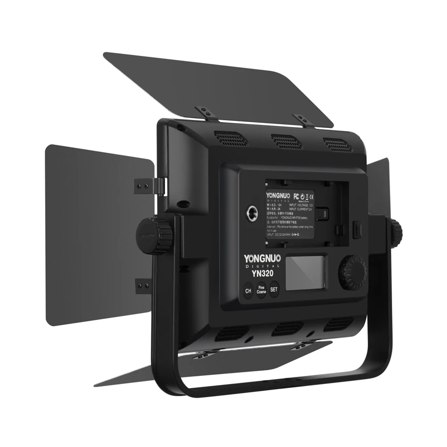YONGNUO-Luz LED Profesional YN320, Control por aplicación, 5500K, para Canon, Nikon, Sony, DSLR