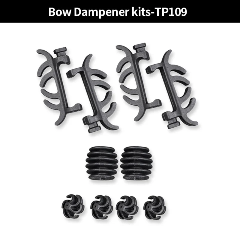 

Topoint TP109 Bow Dampener Kits Compound Bow Stabilizer String Silencers Limbs Stabilizer for Archery Hunting