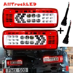 1Pair 24V led truck tail lamp For volvo truck FMX 500 For Renault truck  led tail lights OEM 82483074 21735299 82483073
