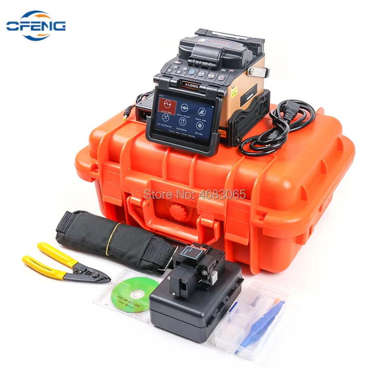 

Jilong-fiber fusion splicer kl-280e, core-core alignement by pas technology, FTTH tool kit customized