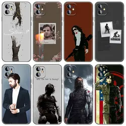 Bucky Barnes Phone Case For Apple iPhone 13 12 Mini 11 Pro Max XR X XS MAX 6 6S 7 8 Plus 5 5S SE 2020 Black Cover Coque Funda