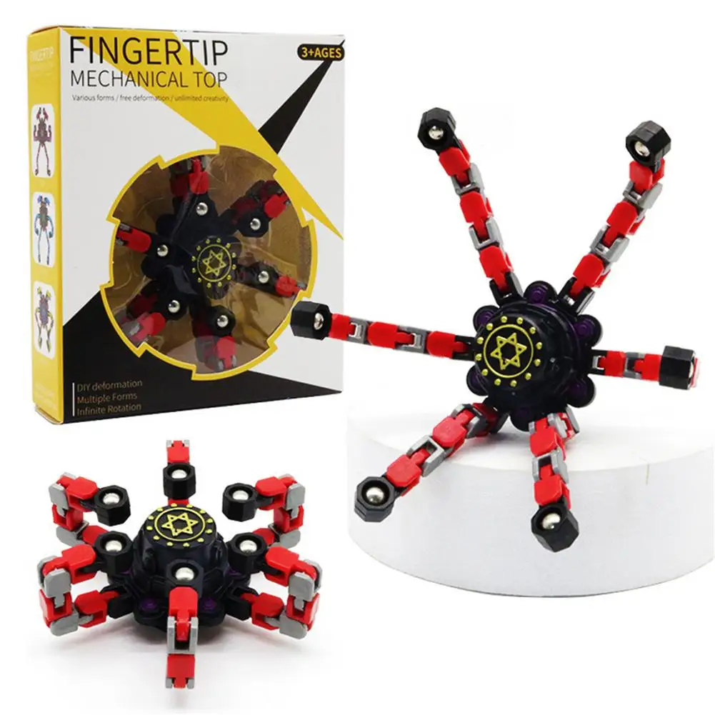 Transform Handheld Fidgets Spinners Toys Deformable Finger Hand Spinner Spinning Super Friday New Year Gifts Focus Children Toys