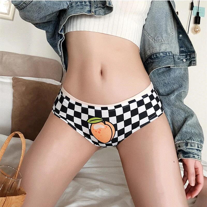 

Breathable Seamless lady Panties Fashion Lattice Printing Girls Briefs Sexy Hip-Lifting Underpants Comfortable Female Knickers