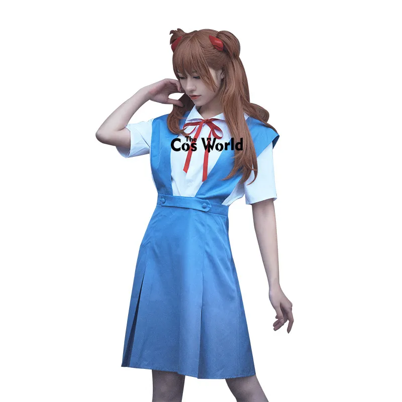 EVA Ayanami Rei Asuka Langley Soryu School Uniform Dress Outfit Anime Customize Cosplay Costumes image 2
