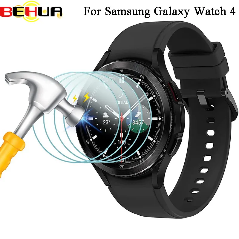 Защитное стекло BEHUA для Samsung Galaxy Watch 4, 40 мм, 44 мм, 42 мм, 46 мм, 4 шт.