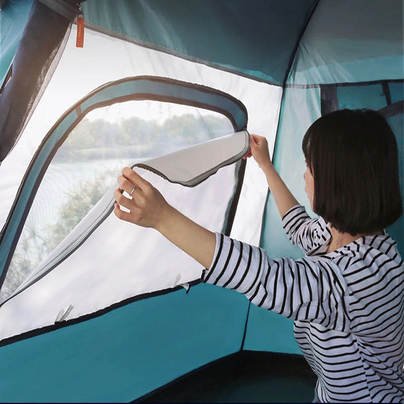 Richolf-ultra-light single-layer tent for family, quick-opening, for 3-4 people, for family, self-driving, outdoor camp