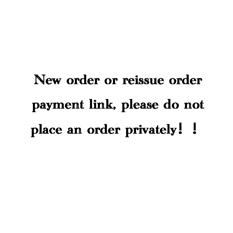 Lien de paiement pour nouvelle commande ou réédition